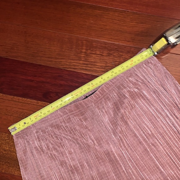 WIDE LEG PANTS • Petite Pink Pleated Split Pants - Picture 8 of 9